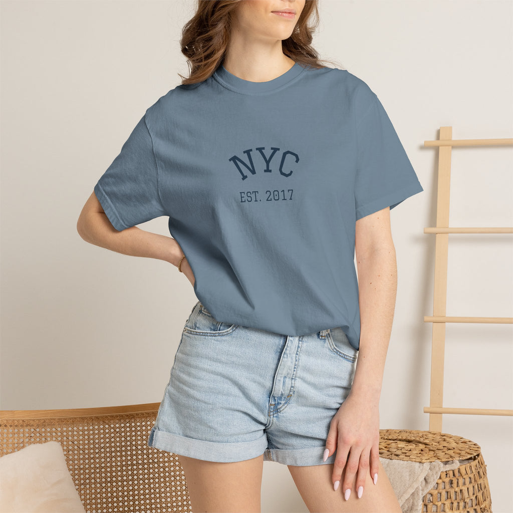 New York City Skyline Oversized Graphic Tee