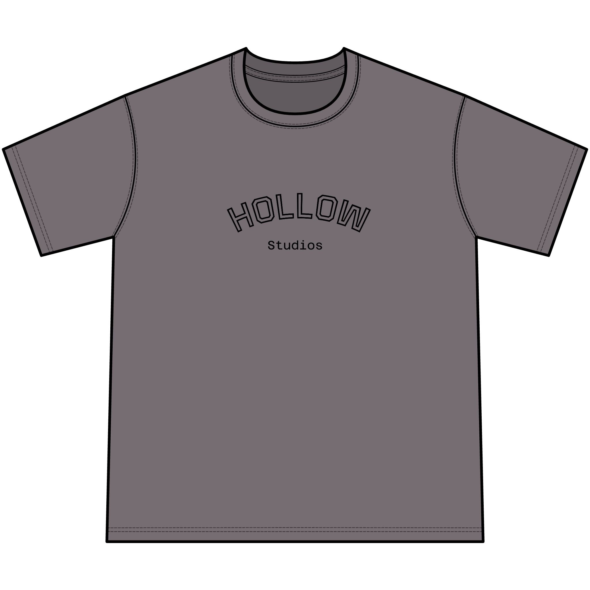 Hollow Studios Vintage Mineral-Washed Graphic Tee