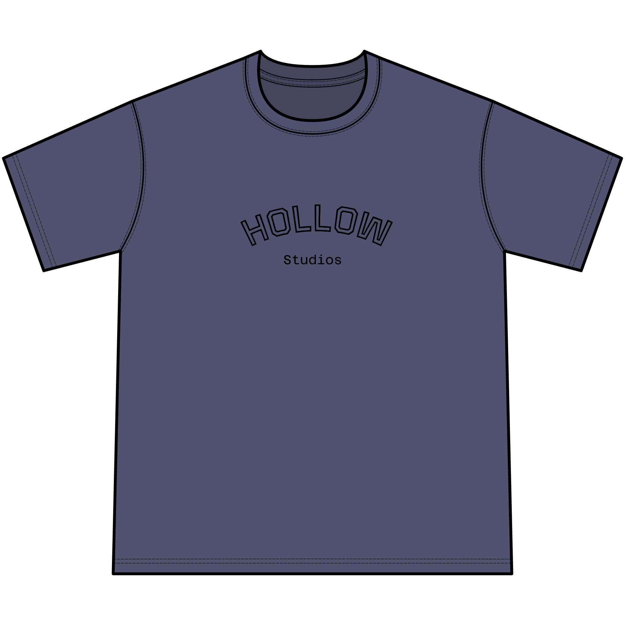 Hollow Studios Vintage Mineral-Washed Graphic Tee