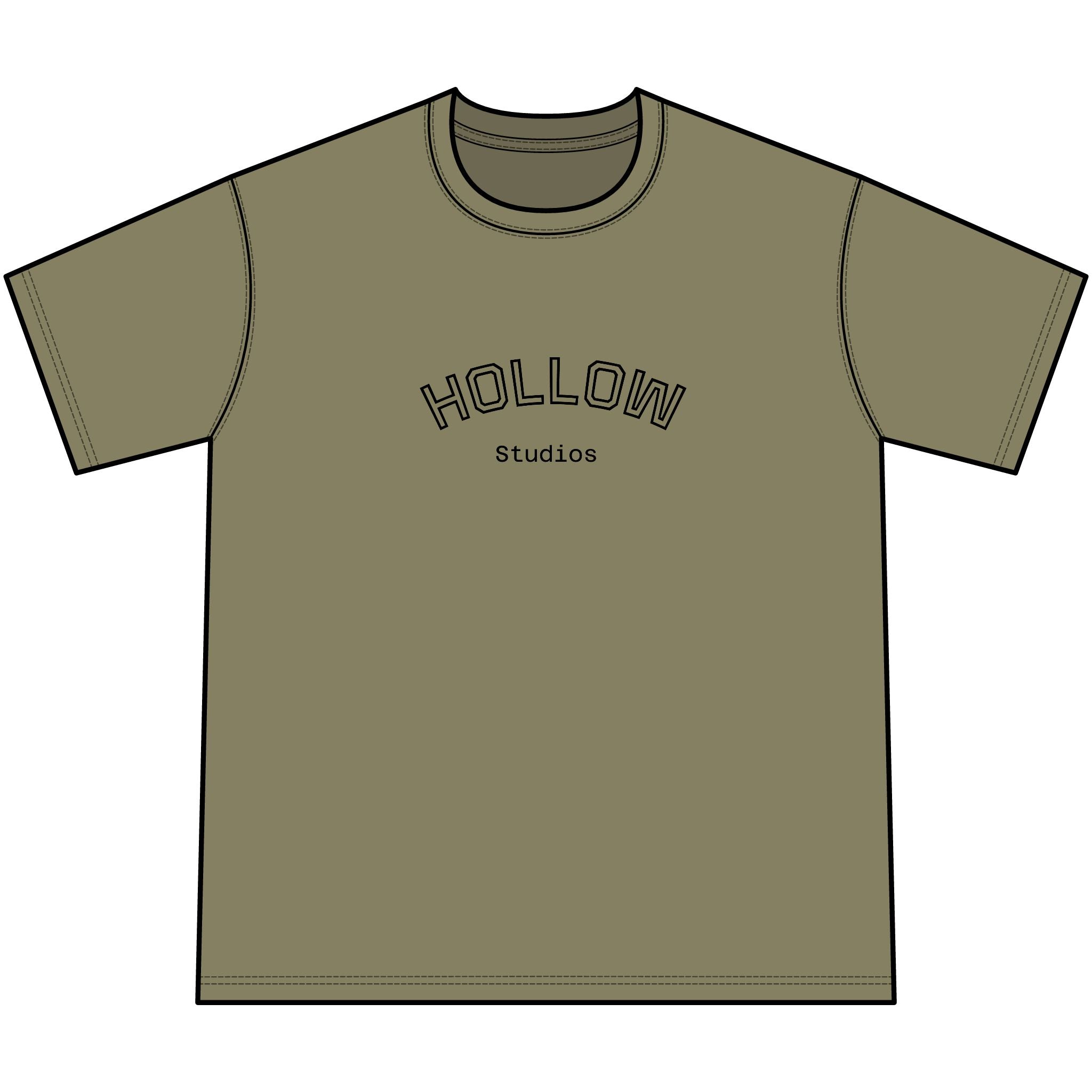 Hollow Studios Vintage Mineral-Washed Graphic Tee